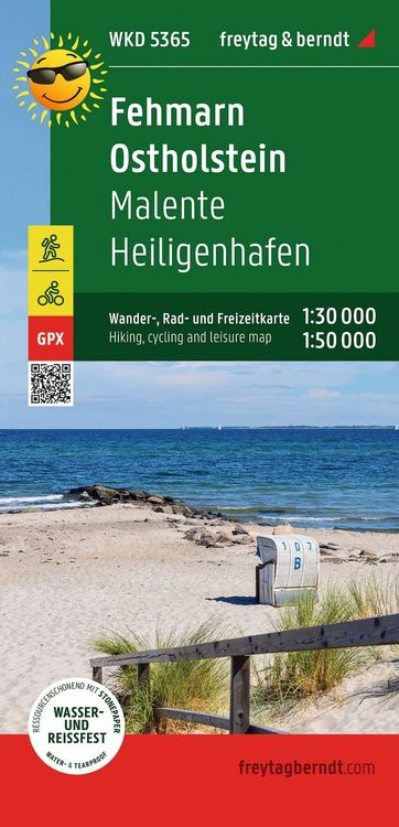 Produktbild: freytag & berndt Wanderkarte WKD 5365 Fehmarn - Ostholstein, Malente - Heiligenhafen 1:30.000