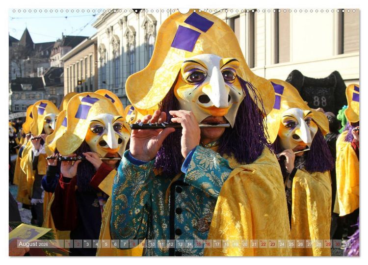 Produktbild: Basels Fasnacht (hochwertiger Premium Wandkalender 2026 DIN A2 quer), Kunstdruck in Hochglanz