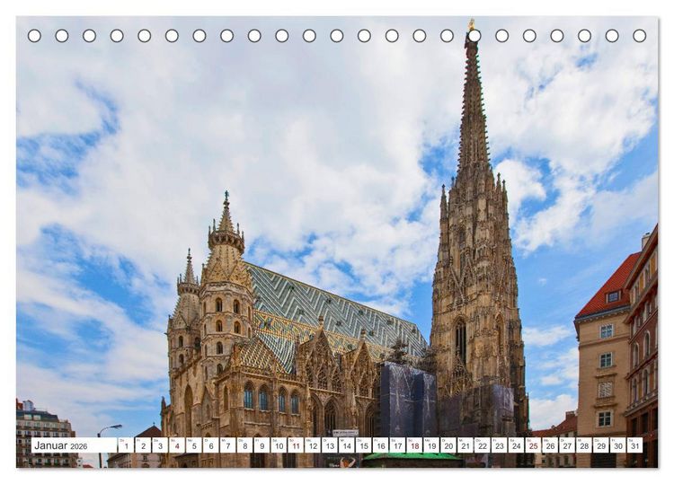 Produktbild: Sch&ouml;ne Gr&uuml;&szlig;e aus Wien (Tischkalender 2026 DIN A5 quer), CALVENDO Monatskalender