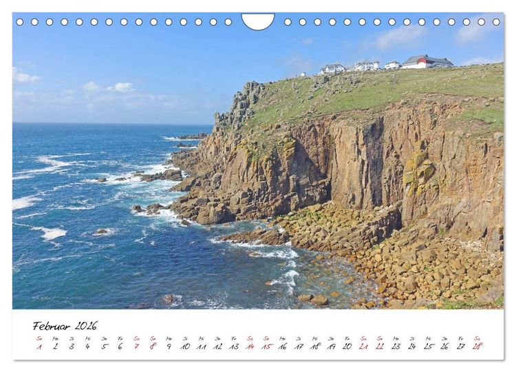 Produktbild: Cornwall. Der malerische S&uuml;dwesten Englands (Wandkalender 2026 DIN A4 quer), CALVENDO Monatskalender
