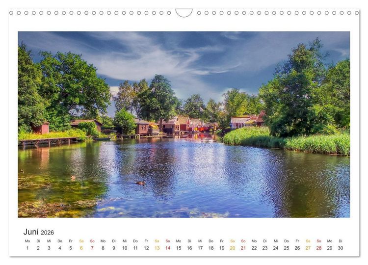 Produktbild: Mecklenburg-Vorpommern - Land zwischen Meer und Seen (Wandkalender 2026 DIN A3 quer), CALVENDO Monatskalender