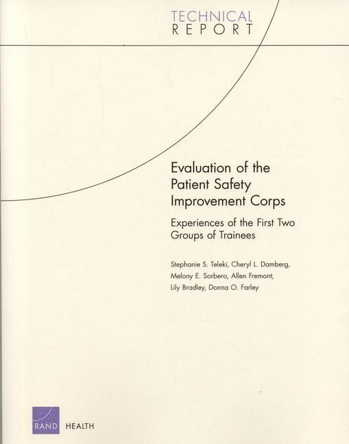 Produktbild: Evaluation of the Patient Safety Improvement Corps
