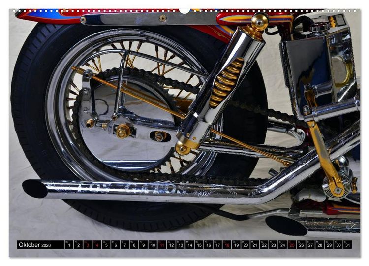 Produktbild: Harley Classic Chopper (hochwertiger Premium Wandkalender 2026 DIN A2 quer), Kunstdruck in Hochglanz