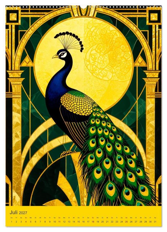 Produktbild: Art Deco Luxury &ndash; Golden Twenties (hochwertiger Premium Wandkalender 2027 DIN A2 hoch), Kunstdruck in Hochglanz
