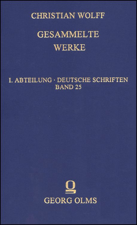 Produktbild: Christian Wolff. Gesammelte Werke