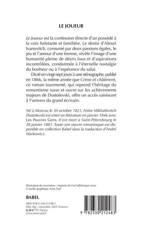 Produktbild: Le joueur