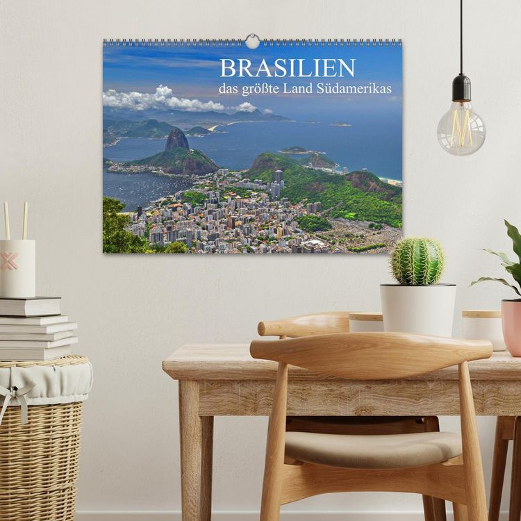 Produktbild: Brasilien - das gr&ouml;&szlig;te Land S&uuml;damerikas (Wandkalender 2026 DIN A3 quer), CALVENDO Monatskalender