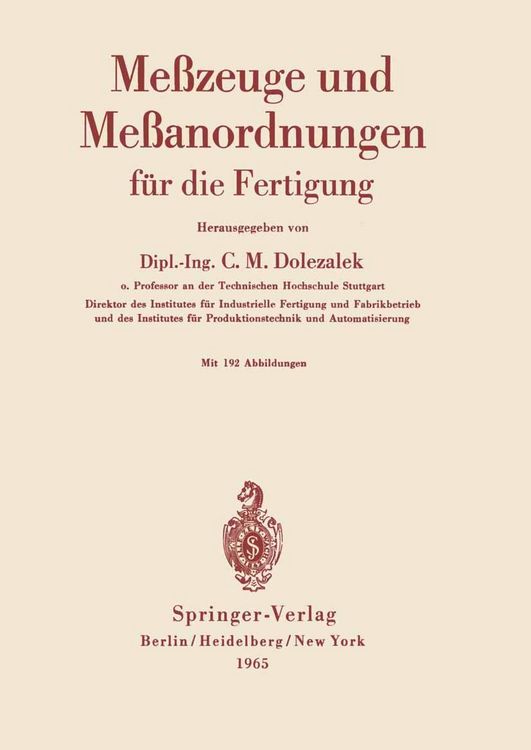 Produktbild: Me&szlig;zeuge und Me&szlig;anordnungen