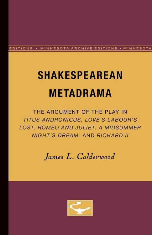 Produktbild: Shakespearean Metadrama