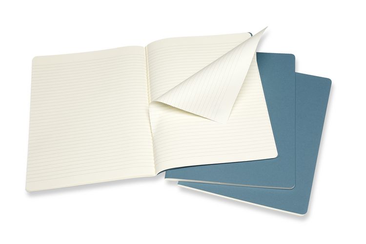 Produktbild: Moleskine Cahier XL, 3er Set, Liniert, Lebhaftes Blau