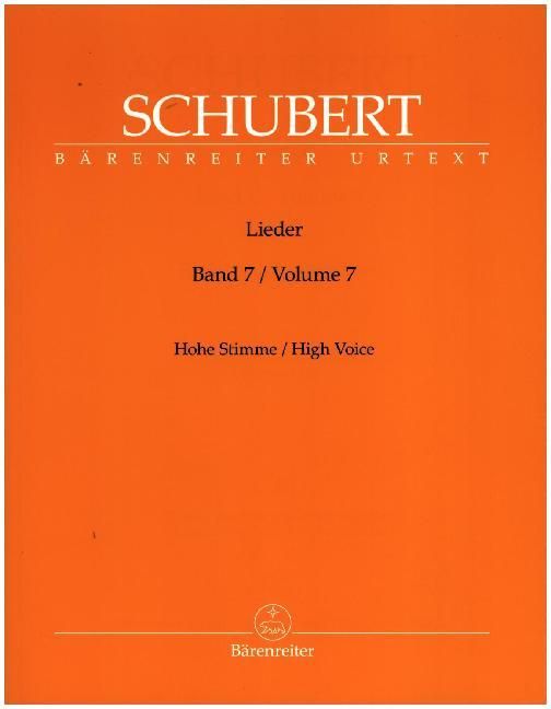 Produktbild: Schubert, F: Lieder f&uuml;r Singstimme u. Klavier 7