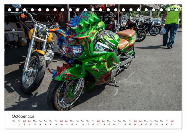 Produktbild: Sturgis - The most famous motorcycle rally in the world (Desk Calendar 2026 DIN A5 landscape), CALVENDO 12 Month DeskCalendar