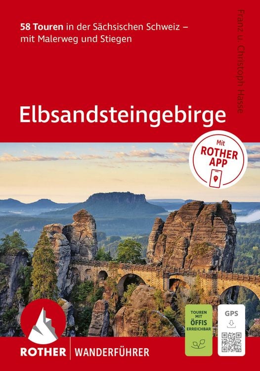 Produktbild: ROTHER Wanderf&uuml;hrer Elbsandsteingebirge. 58 Touren in der S&auml;chsischen Schweiz &ndash; mit Malerweg und Stiegen