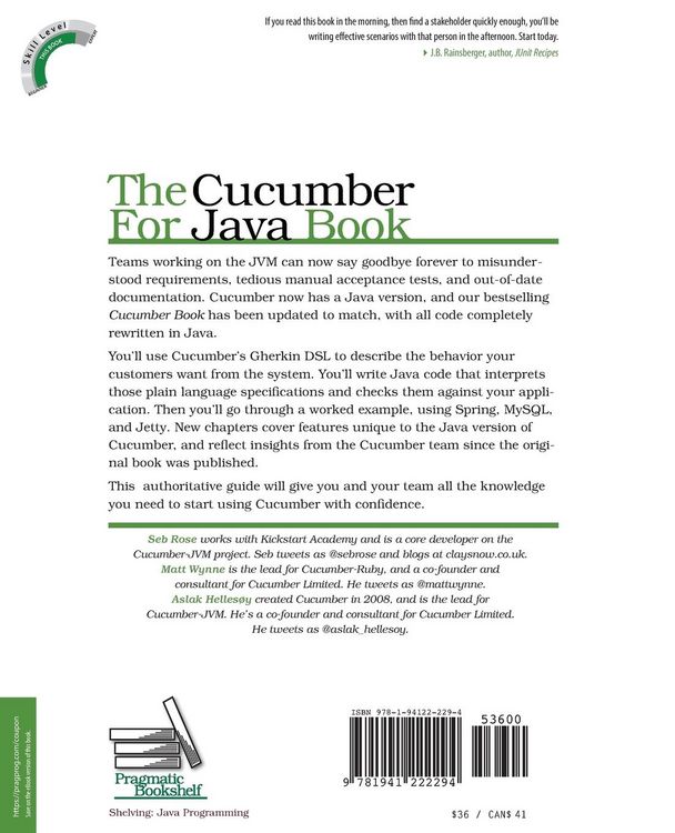 Produktbild: The Cucumber for Java Book