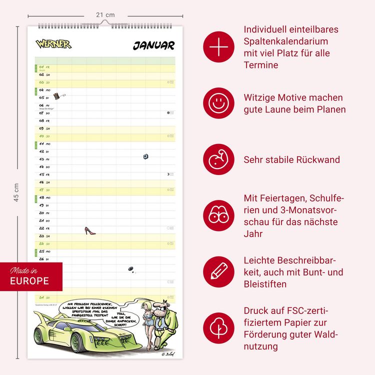 Produktbild: Werner Werkstattplaner 2027
