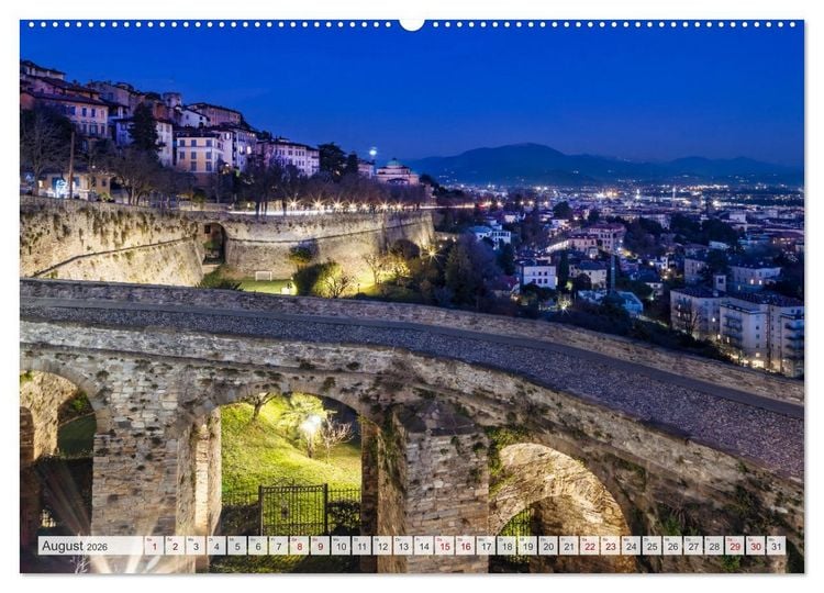 Produktbild: Bezauberndes Bergamo (hochwertiger Premium Wandkalender 2026 DIN A2 quer), Kunstdruck in Hochglanz