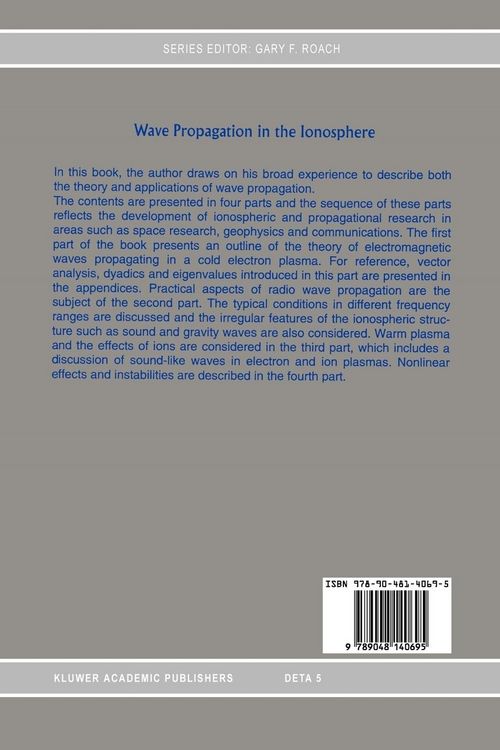 Produktbild: Wave Propagation in the Ionosphere