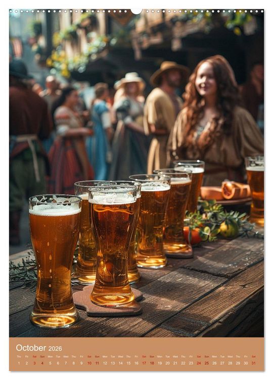 Produktbild: Prost German Beer (Wall Calendar 2026 DIN A2 portrait), CALVENDO 12 Month Wall Calendar