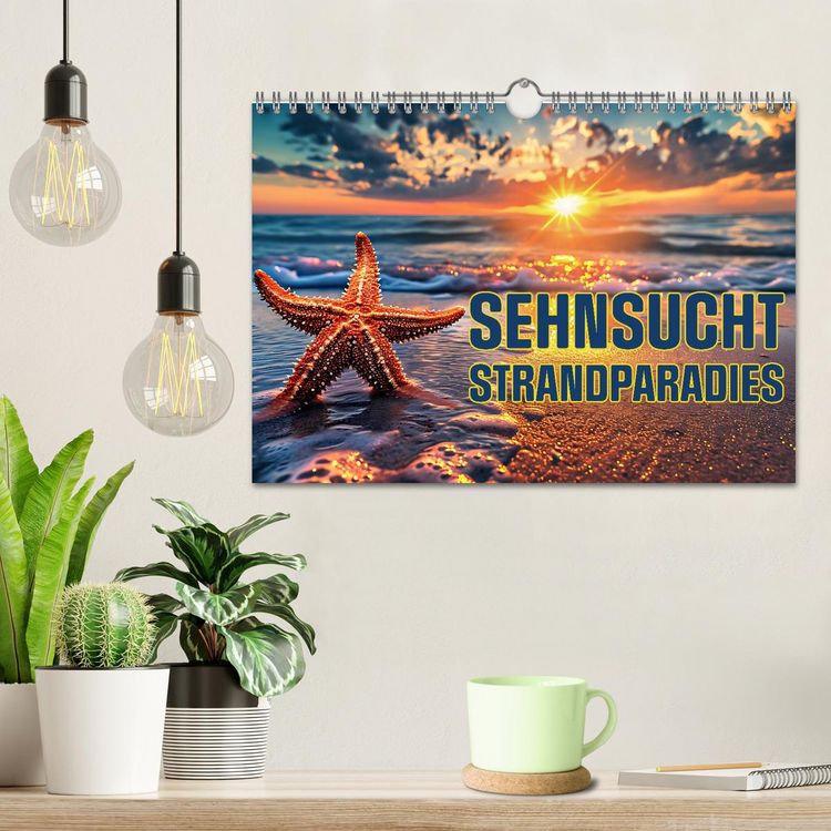 Produktbild: Sehnsucht Strandparadies (Wandkalender 2026 DIN A4 quer), CALVENDO Monatskalender