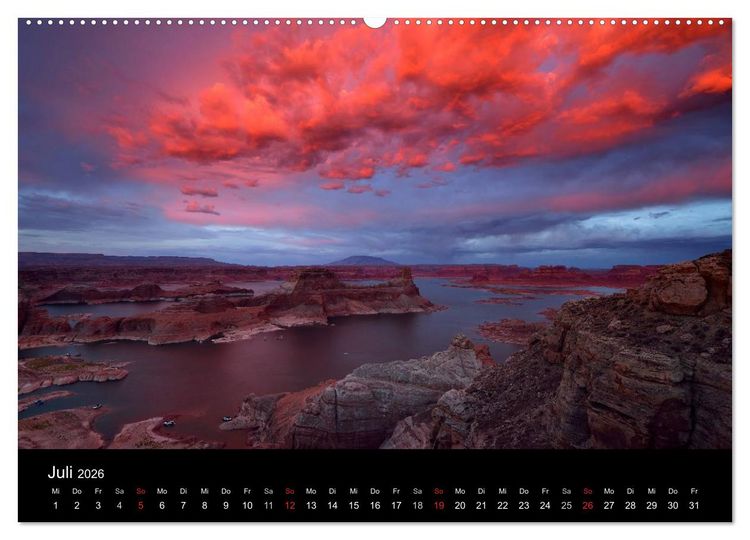 Produktbild: USA - Monumente der Sch&ouml;pfung (hochwertiger Premium Wandkalender 2026 DIN A2 quer), Kunstdruck in Hochglanz