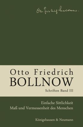 Produktbild: Otto Friedrich Bollnow: Schriften 3