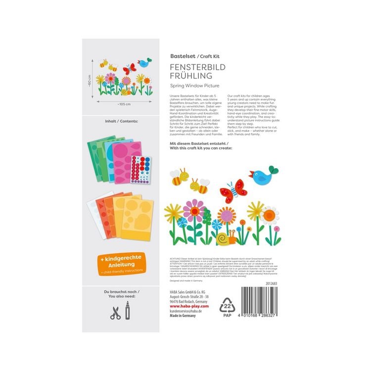 Produktbild: Bastelset - Fensterbild Fr&uuml;hling