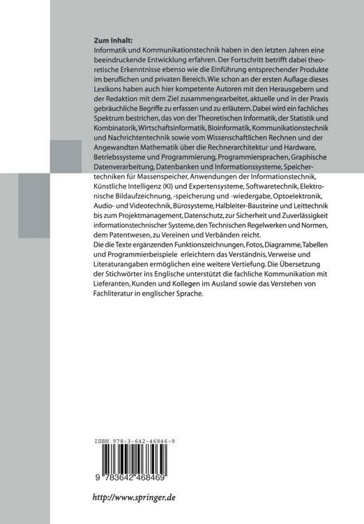 Produktbild: VDI-Lexikon Informatik und Kommunikationstechnik