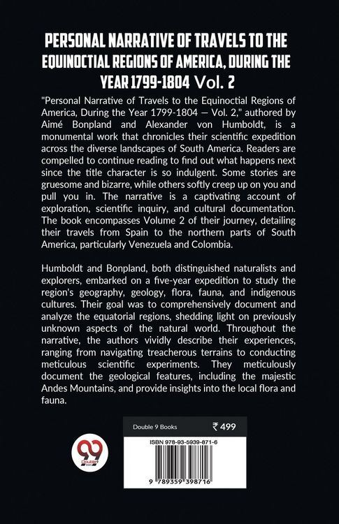 Produktbild: Personal Narrative of Travels to the Equinoctial Regions of America, During the Year 1799-1804 Vol. 2