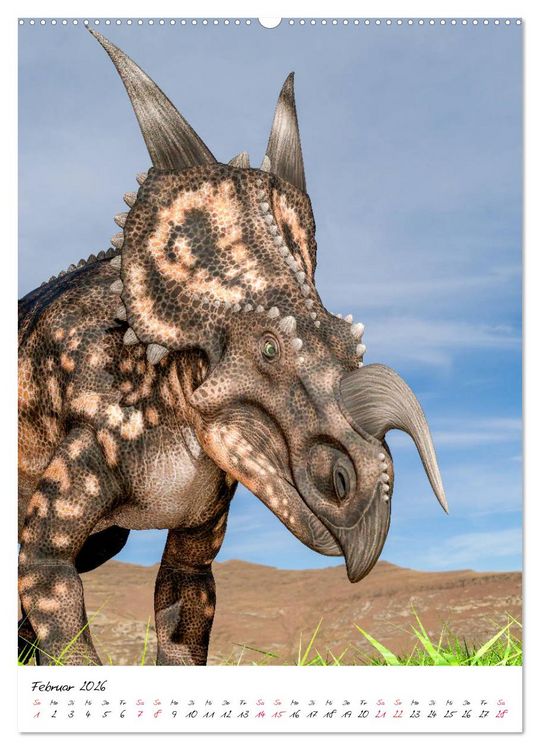 Produktbild: Dinosaurier aus der Vergangenheit (hochwertiger Premium Wandkalender 2026 DIN A2 hoch), Kunstdruck in Hochglanz