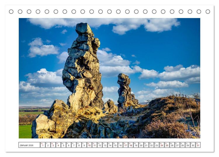 Produktbild: Fotospots in Deutschland (Tischkalender 2026 DIN A5 quer), CALVENDO Monatskalender