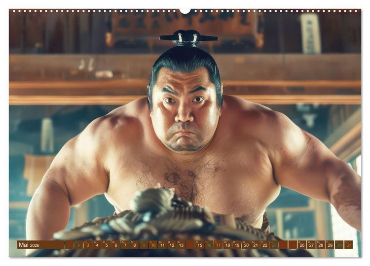 Produktbild: Sumo - Japans schwere Ringer (Wandkalender 2026 DIN A2 quer), CALVENDO Monatskalender