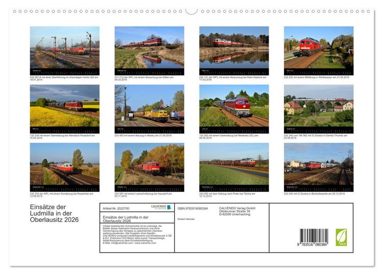 Produktbild: Eins&auml;tze der Ludmilla in der Oberlausitz 2026 (hochwertiger Premium Wandkalender 2026 DIN A2 quer), Kunstdruck in Hochglanz