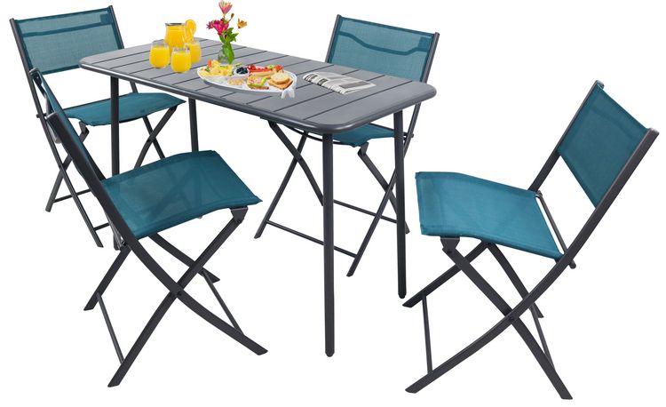 Produktbild: 5 tlg. Bistroset Balkonset Gartenset Sumila 110x55