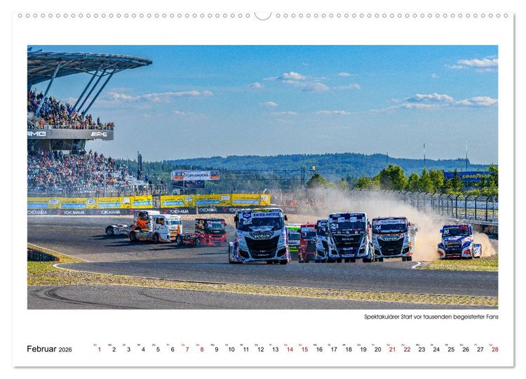 Produktbild: TRUCK RACING - Motorsport in XXL (Wandkalender 2026 DIN A2 quer), CALVENDO Monatskalender
