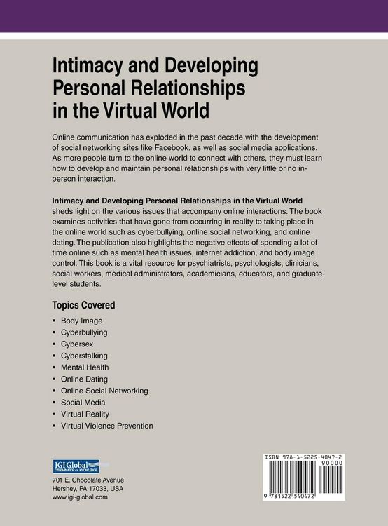 Produktbild: Intimacy and Developing Personal Relationships in the Virtual World