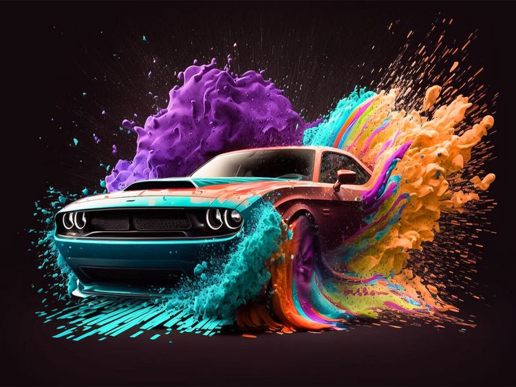 Produktbild: CALVENDO Puzzle Dodge Challenger | 1000 Teile Lege-Gr&ouml;&szlig;e 64x48cm Foto-Puzzle f&uuml;r gl&uuml;ckliche Stunden