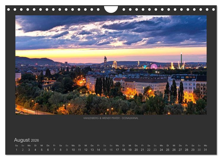 Produktbild: WIEN - EINE STADT VON WELT (Wandkalender 2026 DIN A4 quer), CALVENDO Monatskalender