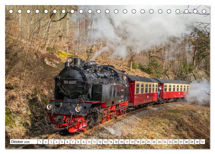 Produktbild: Selketalbahn im Harz (Tischkalender 2026 DIN A5 quer), CALVENDO Monatskalender