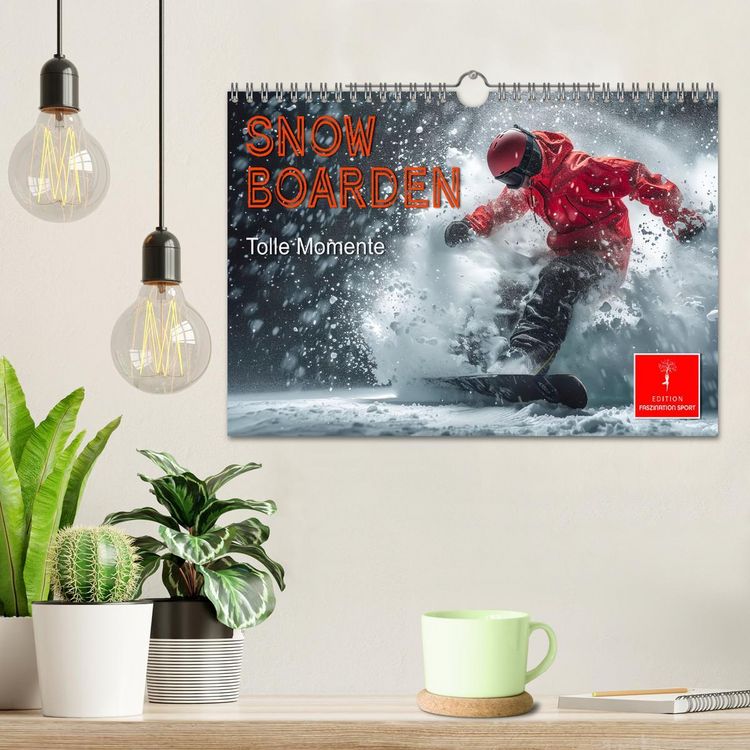 Produktbild: Snowboarden - tolle Momente (Wandkalender 2026 DIN A4 quer), CALVENDO Monatskalender