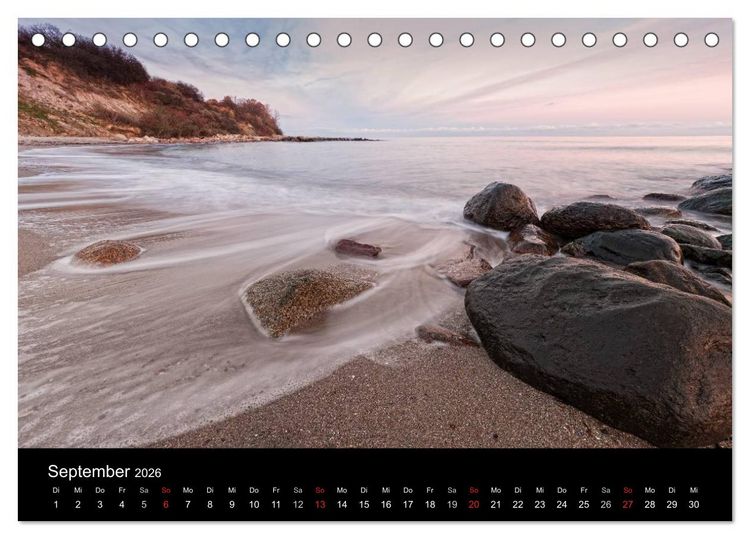 Produktbild: Ostsee erleben (Tischkalender 2026 DIN A5 quer), CALVENDO Monatskalender