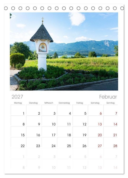 Produktbild: Tischplaner 2027 - Der wundersch&ouml;ne Faaker See in K&auml;rnten (A5 Tischkalender zum Aufstellen) CALVENDO
