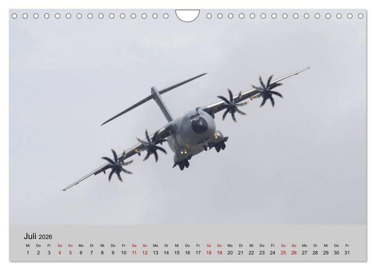 Produktbild: Transportflugzeug Airbus A400M Atlas (Wandkalender 2026 DIN A4 quer), CALVENDO Monatskalender
