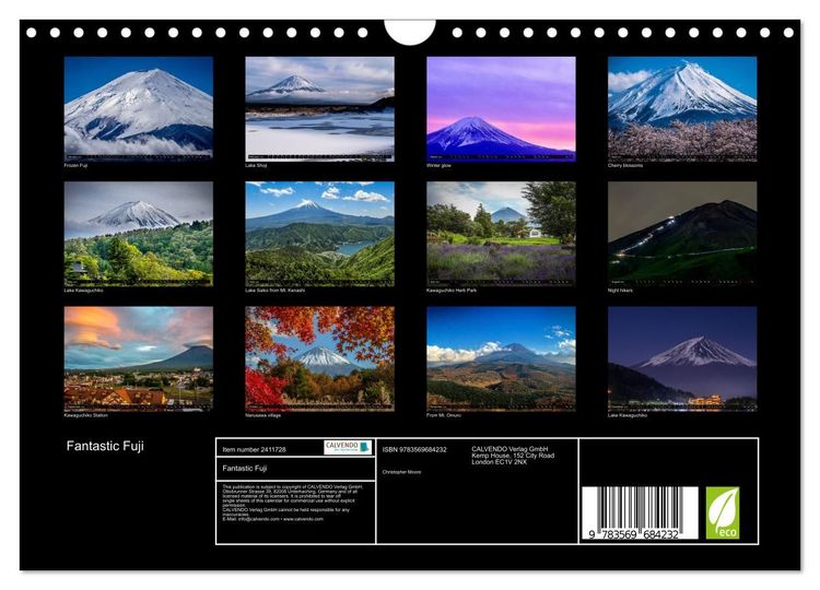 Produktbild: Fantastic Fuji (Wall Calendar 2027 DIN A4 landscape), CALVENDO 12 Month Wall Calendar
