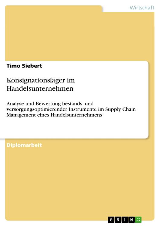 Produktbild: Konsignationslager im Handelsunternehmen