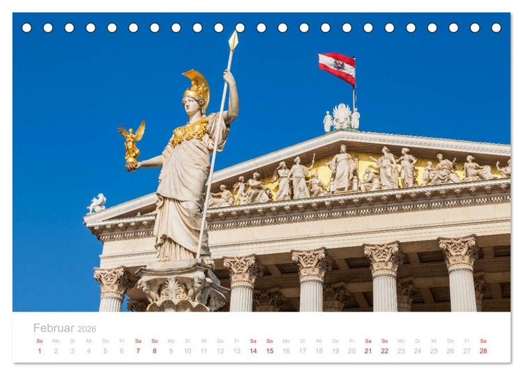 Produktbild: W I E N E R Impressionen (Tischkalender 2026 DIN A5 quer), CALVENDO Monatskalender