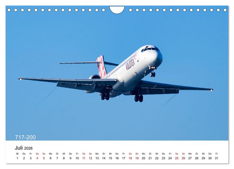 Produktbild: Flugzeuge von Boeing (Wandkalender 2026 DIN A4 quer), CALVENDO Monatskalender