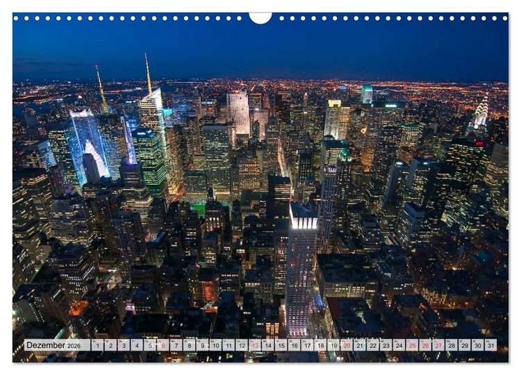 Produktbild: Big City Lights - Metropolen im Lichterglanz (Wandkalender 2026 DIN A3 quer), CALVENDO Monatskalender