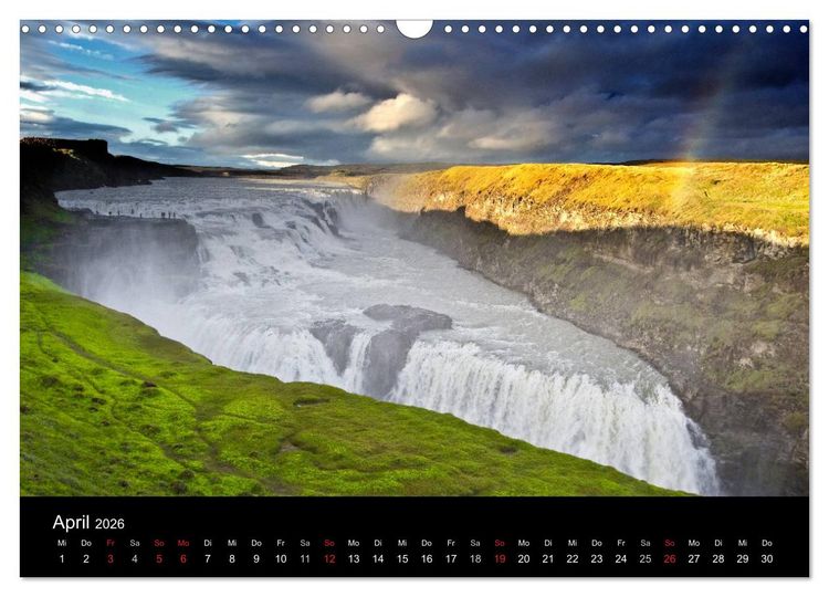 Produktbild: Island - Insel aus Feuer und Eis (Wandkalender 2026 DIN A3 quer), CALVENDO Monatskalender
