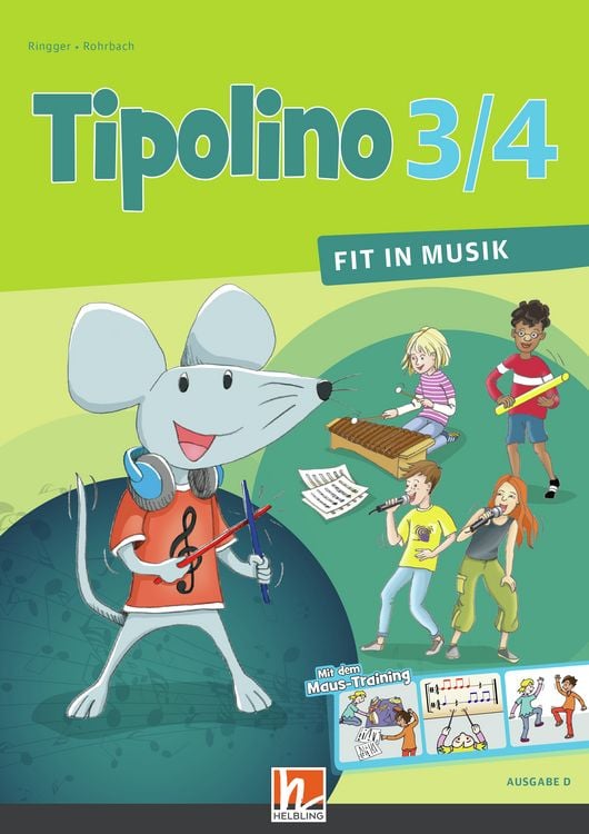 Produktbild: Tipolino 3/4 - Fit in Musik. Schulbuch. Ausgabe D