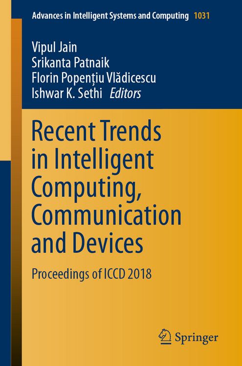 Produktbild: Recent Trends in Intelligent Computing, Communication and Devices